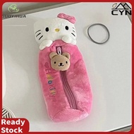Kawaii Hello Kitty Pencil Case Anime Plush Doll Cartoon Pencil Bag Large Capacity Student Stationery