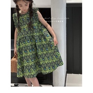 3-15 Years Old New Style Korean Children's Clothing Summer Girls Floral Dress Children Sleeveless Su