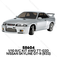 TAMIYA 1/10 R/C 4WD Nissan Skyline GT-R (R33) (TT-02D Chassis) 58604 58604A