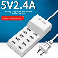 Multi USB Charger Station 50W USB Charge Hub Adapter Charger Extension Socket for Multi Devices