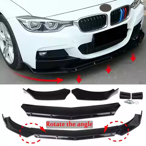 Car Universal Front Bumper Lip Body Kit Spoiler Lip Diffuser For BMW X5 E70 X6 E71 E90 E92 E93 E60 E