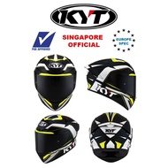 KYT TT Course Grand Prix Yellow Full Face Helmet PSB Approved