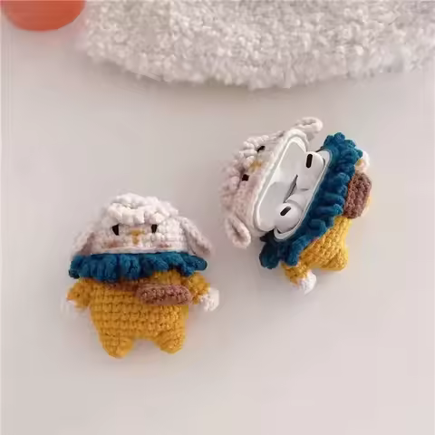 Sheep Fluffy Soft Cute Lovely Headphone Case For Apple Airpods Pro 3 1 2 Pro2 Earphone Box Protectiv
