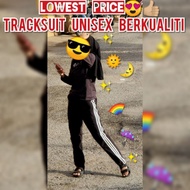 Tracksuit Seluar Trek Sukan Sport Pants Long Pants Indoor & Outdoor Slimfit Stretch Unisex Tiga Line