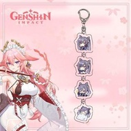 Gantungan kunci akrilk genshin impact 4 models - GENSHIN D