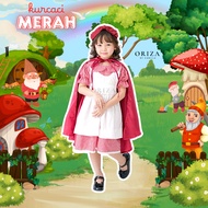 MERAH Cosplay Red Dwarf/ Costume Kids Costume Princess Sleeping Story Fairy Tale Princess Costume