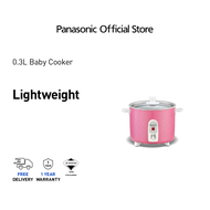 PANASONIC SR-3NAP Baby Rice Cooker 0.3L 0.16KG SR-3NAPSK Auto Cooking Small Baby Food Glass Lid Periuk Nasi 電飯鍋