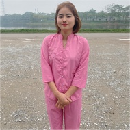 Pagoda outfit, blue women's outfit