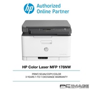 HP Color Laser MFP 178NW Laser Printer Toner Included 4ZB96A