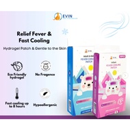 EVIN Fever Cooling Patch Fever Cooling Gel Patch Cool Fever Patch Migraine Headache Pad Cooling Pad 