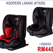 (MyCRS RM449 only) Koopers Lavani ISOFIX Car Seat 9kg -36kg Booster Seat 💯Original Koopers 6years wa