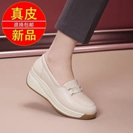 AT/♈Dragonfly Genuine Leather Soft Bottom Comfortable Loafers2023Spring New Non-Slip Casual Pumps Rocking Shoes QZ1U