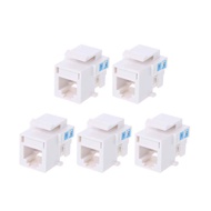 TENB 5PCS Telecom Voice Jack 6P4C Socket RJ11 Connector 4-wire Cable Adapter CAT3