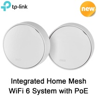 TP-Link Deco X50-POE 2-pack Integrated Home Mesh WiFi 6 System with PoE Network