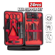24-Piece Manicure & Pedicure Set – Nail Clippers Cuticle Remover Nail Nipper & Ingrown Toenail Tools