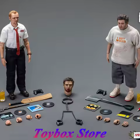 Play Craft Toys PC003 Double Action Figures Version 1/12 Shaun The Fat of the Zombie Male Brits of t