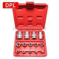 14Pcs E Type Torx Star Female Bit Socket Set Wrench Sockets E4-E24 for Home DIY Metalworking Auto Re