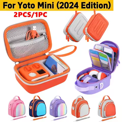Portable Storage Bag for Yoto Mini (2024 Edition) Audio Player Shockproof Hard EVA Case for Yoto Min