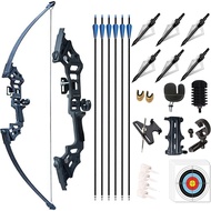 {UU61} 30-40lbs 51" Recurve Bow Set for Adults Metal Riser Kit Right Hand Straight Bow for Beginner 