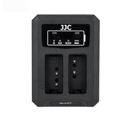 JJC USB Dual Battery Charger for CANON EOS M3,M5,M6,200D,77D,800D,760D,Rebel T6s,8000D,750D,Rebel T6i,KISS X8i Camera (Canon LP-E17)
