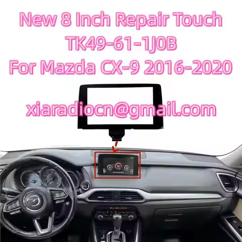 New 8 Inch Replacement Touch Screen Glass Digitizer TK49-61-1J0 For Mazda CX-9 2016-2019 Car CD Audi