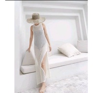 ARA outer special bikini cover up/ Wanita knitted bikini outer/ outerwear/ - Broken White