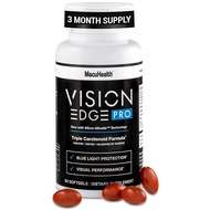 Eye Supplement for Athletes; Formula with Lutein, Zeaxanthin, and Meso-Zeaxanthin, Eye Supplements O