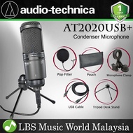 Audio Technica AT2020USB+ Cardioid Condenser USB Mic Microphone With Pop Filter (AT2020)