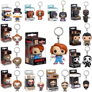 {Stock} Funko Pop Keychain Pendant Chucky Pennywise Elvira Castile Dwight Kenny Dementor