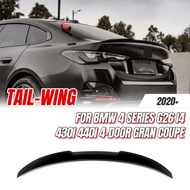 For BMW 4 Series G26 430i 440i I4 4-Door Gran Coupe 2020+ PSM/M4/MP Style Gloss Black Rear Trunk Spo