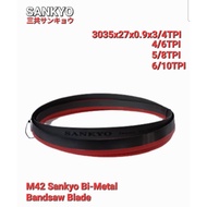 M42 SANKYO Bi-Metal Bandsaw Blades 3035x27x0.9 (Japan) for Bandsaw Machine UE-916A