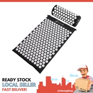 [sgstock] ProsourceFit Acupressure Mat and Pillow Set for Back/Neck Pain Relief and Muscle Relaxation