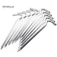 18cm long metal tent pegs heavy duty ground camping / gazebo / tent / awnings, 10 pegs
