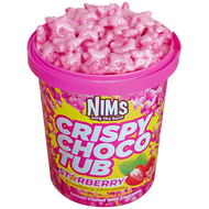 NIMS CRISPY CHOCO TUB - Starberry With Strawberry Chocolate