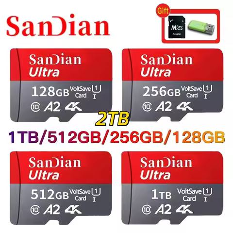 Mini flash TF/SD card 128GB 256GB 512GB High-speed/capacity Flash TF cards Class 10 Memory card For 