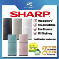 SHARP SJ-RF47E 469L DARK SILVER / SILVER / WHITE / BLUE / PINK J-TECH INVERTER 2 DOOR TOP FREEZER RE