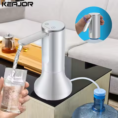 Electric Water Gallon Pump Automatic Smart Water Pump 19 Liters Bottle Foldable Desktop Rechargeable