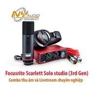 Focusrite Scarlett Combo Solo studio (3rd Gen) professional studio and livestream recording sound ca