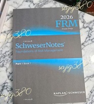 新版 2026 FRM Part 1/2 Kaplan Schweser Notes