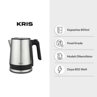 Kris 800 Watt 800 MI Stainless Steel Electric Kettle - Black