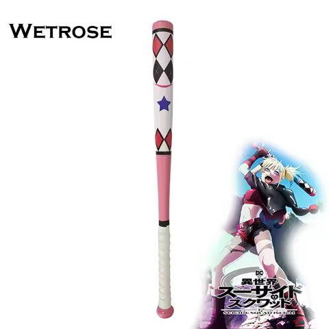【Wetrose】 Harley Cosplay Model Props Baseball Cricket Bat Anime Quinzel Suicide Isekai Clown Joker G