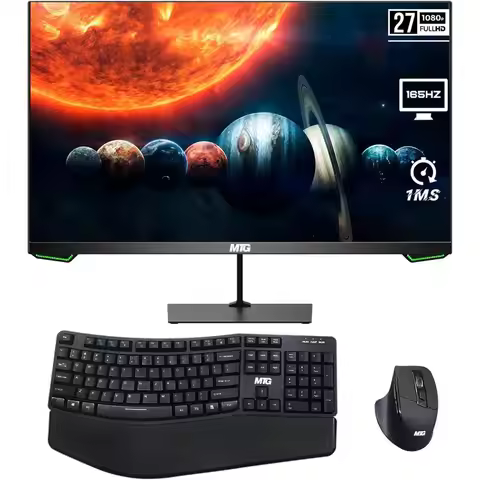 Renewed Cheetah 6 All-in-One PC with Intel i5 8th Gen, 8GB RAM, 120GB SSD, 22 LED, Ergonomic Keyboar