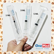 B80mx5 Onemed Injection Syringe 1 3 5 ML Spet Vitamin Medicine Cat Feeding Disposable Syringe Spoit 