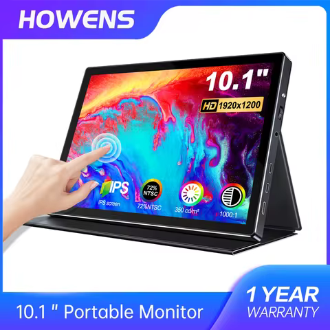 10.1" Touch Portable Monitor 1920X1200P Type-C HDMI Port Capacitive Touch Laptop PS3 4 5 PC Smart Ph