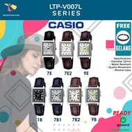 JAM TANGAN WANITA CASIO ORIGINAL LTP-V007L SERIES ANALOG TALI KULIT