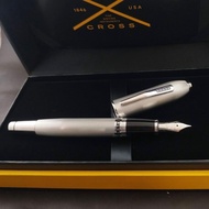 墨水筆-Cross Peerless菱型紋磨砂鉑金面18K筆咀墨水筆