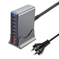 แท่นชาร์จเดสก์ทอปชาร์จเร็ว GaN พร้อมพอร์ตข้อมูลที่ส่งออกแบบหลาย800W/765W/730W/695W/670W/เครื่องชาร์จ