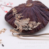 Ancient Style Phoenix Crown Xiapai Welded Color-Retaining Phoenix Headdress DIY Jewelry Brass Access