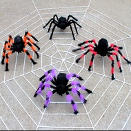 halloween halloween decor Halloween Spider Bar Decoration Black Plush Spider Plush Toy Fake Spider W