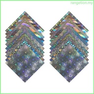 RAN 20PCS Glittering Craft Paper 10 Color Shimmering Plastic Paper 5 9x5 9Inch For Card Making Scrap